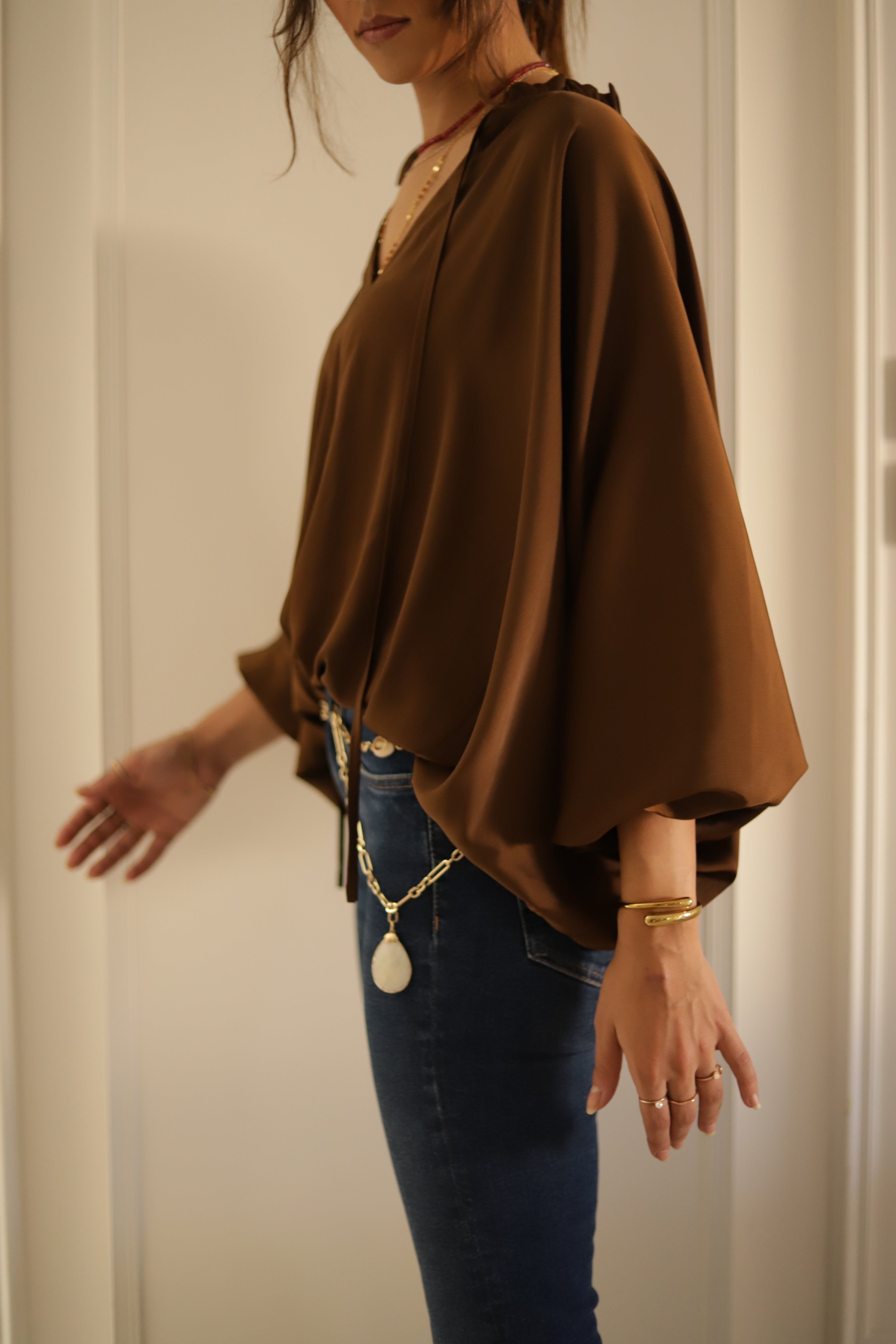 Brown Nara Blouse